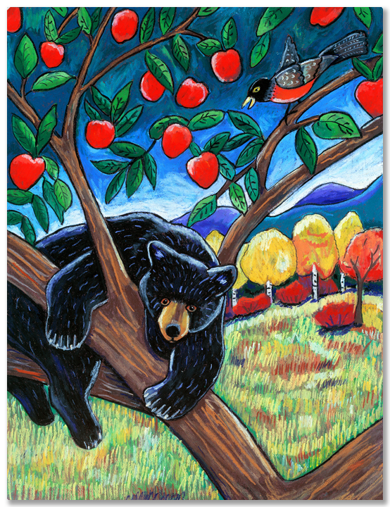 Bear in the Apple Tree