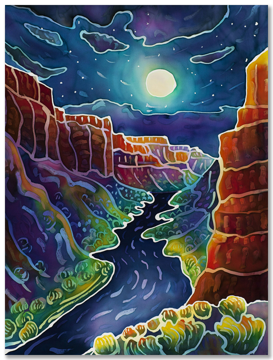 Moonlit Canyon